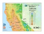 Northern California Plant Hardiness Zone Map