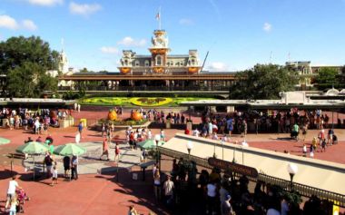 entrance to Disney World Magic Kingdom