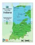 Indiana Plant Hardiness Zone Map