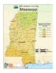 Mississippi Plant Hardiness Zone Map