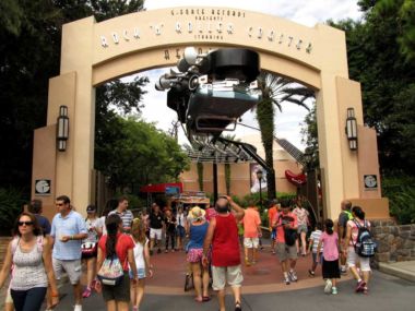 Entrance to the Rock 'N' Roller Coaster at Disney Hollywood Studios, Orlando