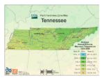 Tennessee Plant Hardiness Zone Map