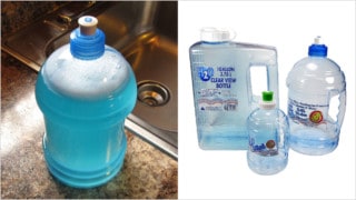 Water Bottles as Containers for Homemade Detergent?