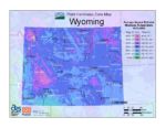 Wyoming Plant Hardiness Zone Map